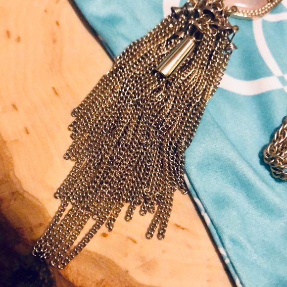 NWOT KENDRA SCOTT ROSE QUARTZ/GOLD RAYNE NECKLACE! - Picture 4 of 7